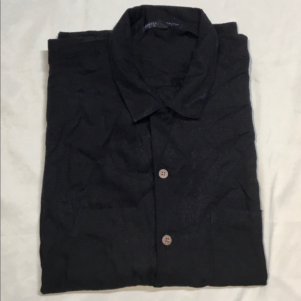 Port Authority Signature Button Up Palm Tree Shirt